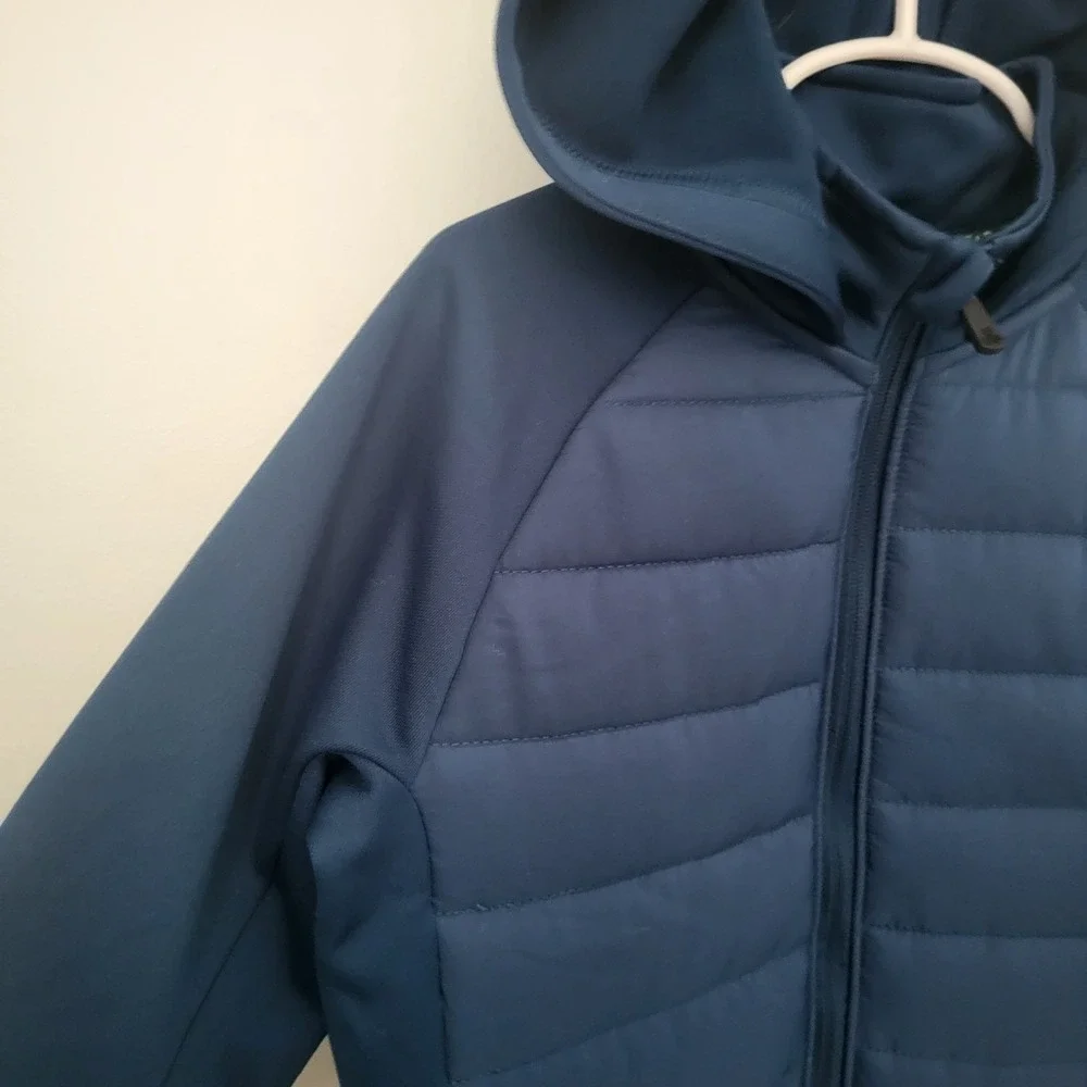 Tek Gear Size Small 8 Youth Kids Unisex Hooded Warm Gear Puffer Jacket Blue